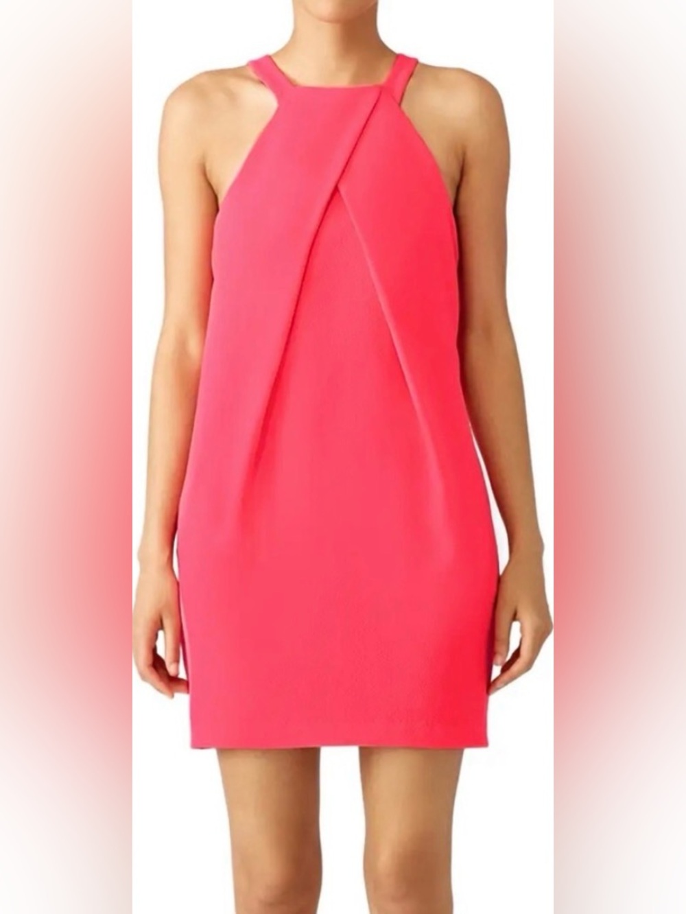 TRINA TURK Hot Pink Sleeveless Mini Dress